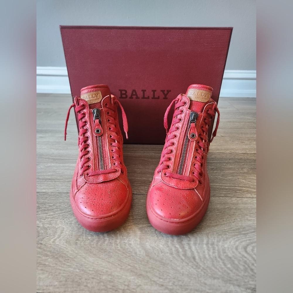 Bally Hightop Sneakers mens 9.5